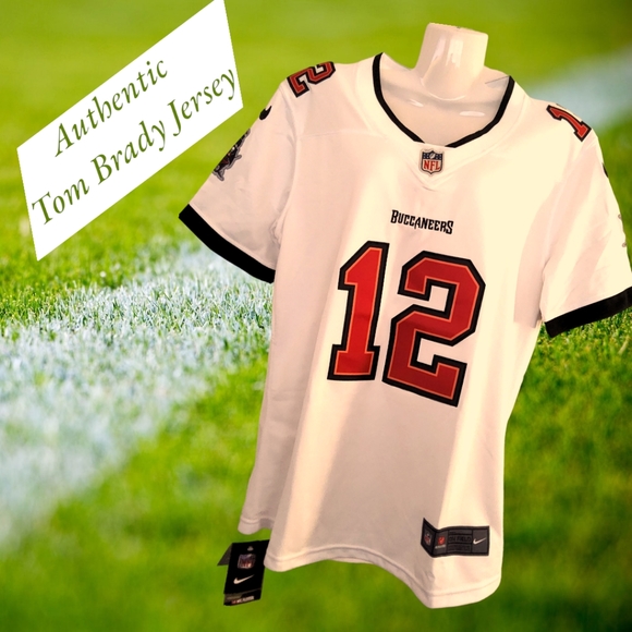 Authentic NFL TOM BRADY #12 BUCCANEERS Women's Medium Jersey - Picture 14 of 17